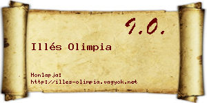 Illés Olimpia névjegykártya