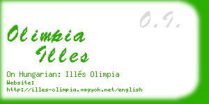 olimpia illes business card