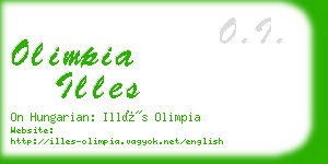 olimpia illes business card